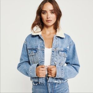 abercrombie oversized denim jacket